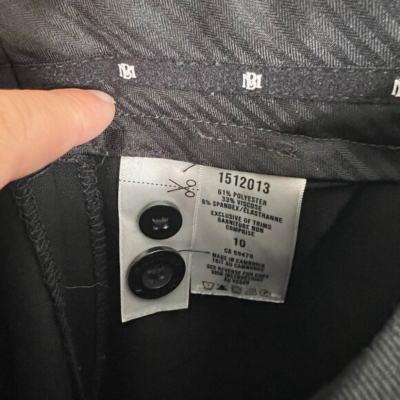 Badgley Mischka Size 10 Black dress pants trousers - Picture 5 of 8
